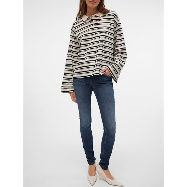 Vero Moda Lux Slim Ri392 Jeans Blå S / 30 Kvinde
