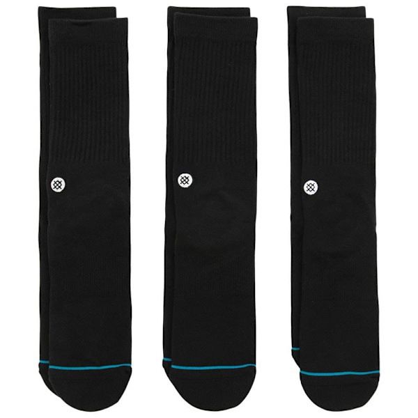 Stance Strumpor Icon 3 Par Svart EU 38-42 Man