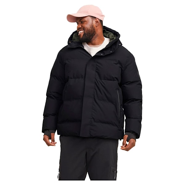 Jack & Jones Alpha Puffer Plus Size Jakke Sort 2XL Mand