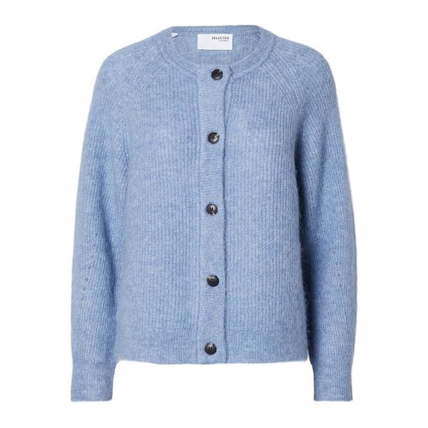 Selected Lulu Knit Tröja Blå S Kvinna