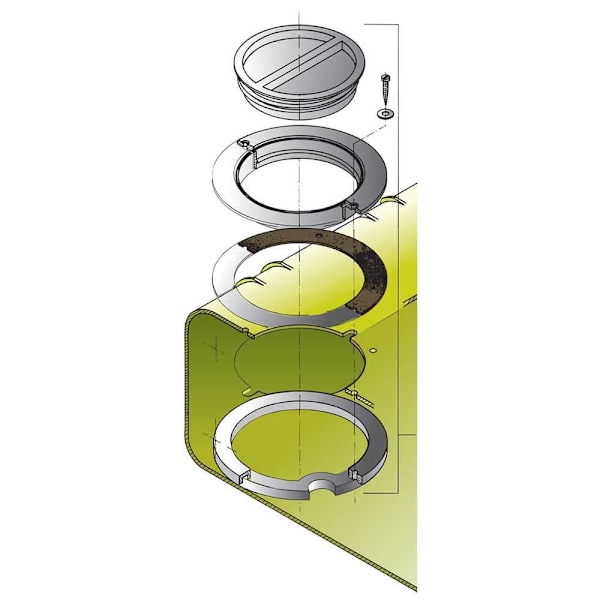 Vetus Drikkevandstank Registreringshætte Wtikit Hvid 156 x 115 mm