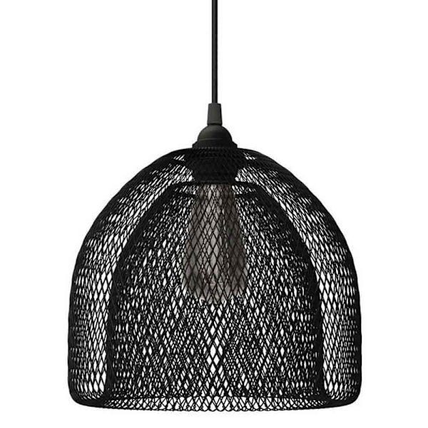 Creative Cables Tekstil Hængende Lampe Ghostbell Xl 1.2 M Sort