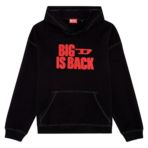 Diesel Sweatshirt Boxt N2 Sort XL Mand