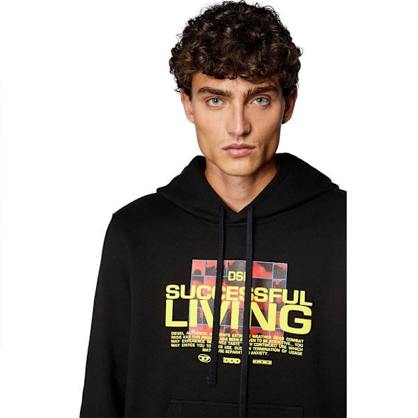 Diesel Luvtröja Ginn N1 Svart 2XL Man