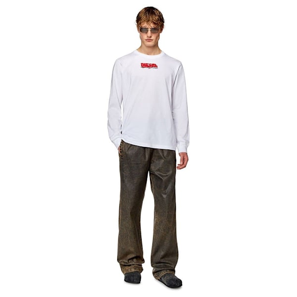 Diesel Just K2 T-shirt Med Lång ärm Vit XL Man