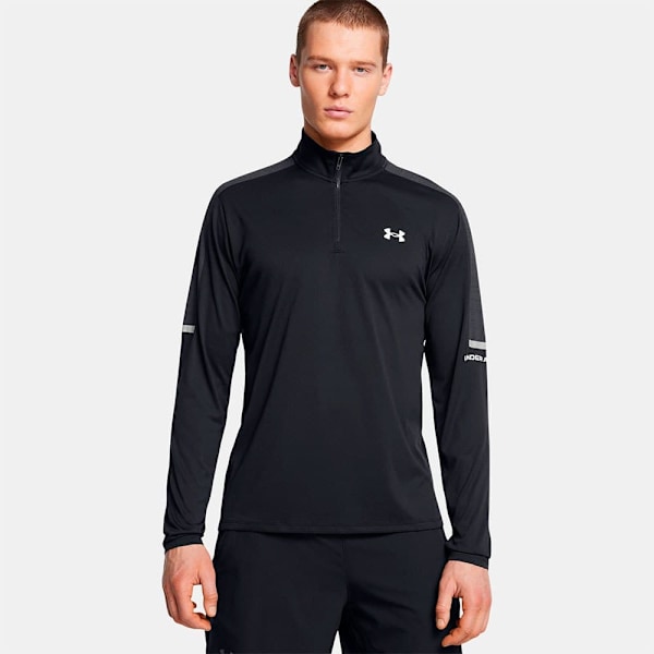 Under Armour Tech Utility Halv Lynlås Langærmet T-shirt Sort L Mand