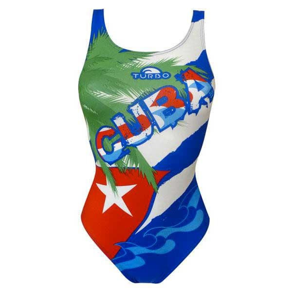 Turbo Badedragt Cuba Palmera Flerfarvet 9-10 Years Pige