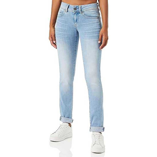 G-star Jeans Midge Saddle Mid Straight Fit Blå 32 / 32 Kvinna