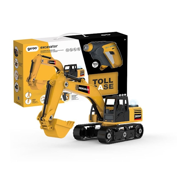 Giros L&s Grävmaskin Build Diy 100 Bitar Guld