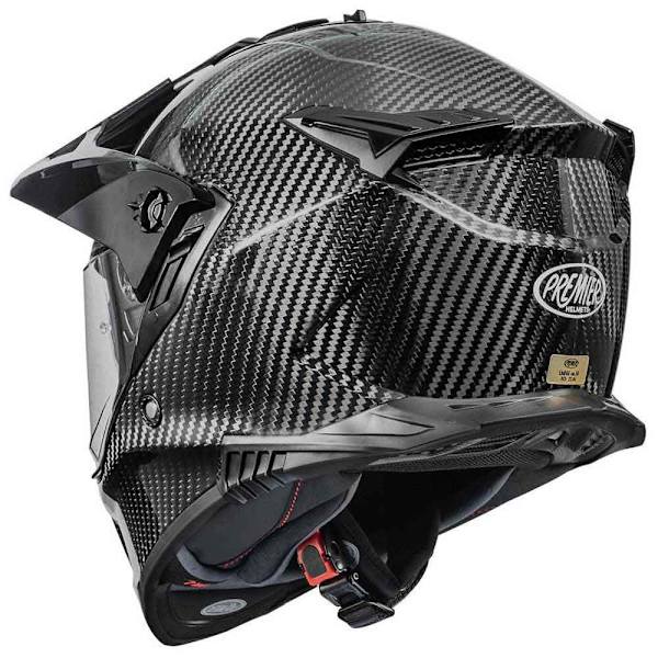 Premier Helmets 23 Discovery Carbon Pinlock Included Offroadhjelm Sort XS