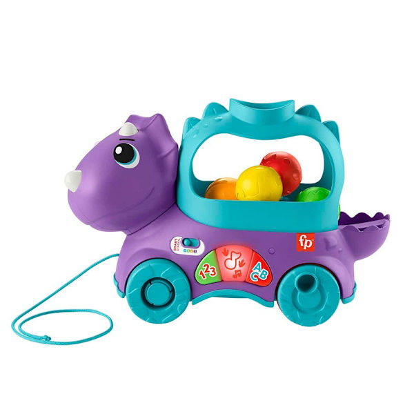 Fisher Price Træk Toy Dinosaur Educational Game Gylden