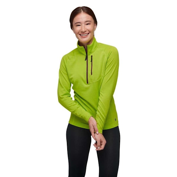 Black Diamond Täysin Vetoketjullinen Fleece Coefficient Lt Qz Vihreä M Nainen