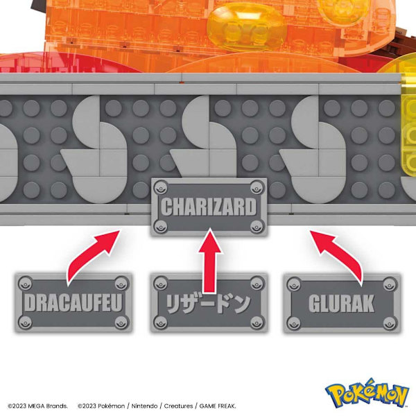 Mega Construx Rör På Sig Pokémon Charizard Orange