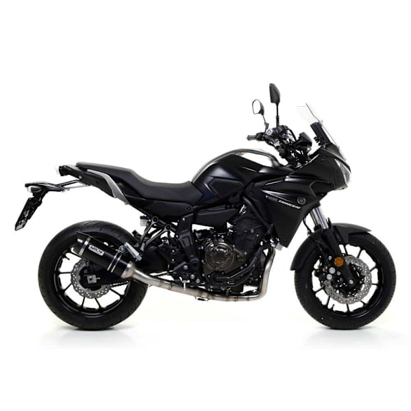 Arrow Thunder Aluminium Dark With Carbon End Cap Yamaha Mt-07 ´14-20 Hyväksytty äänenvaimennin Kultainen Homologated