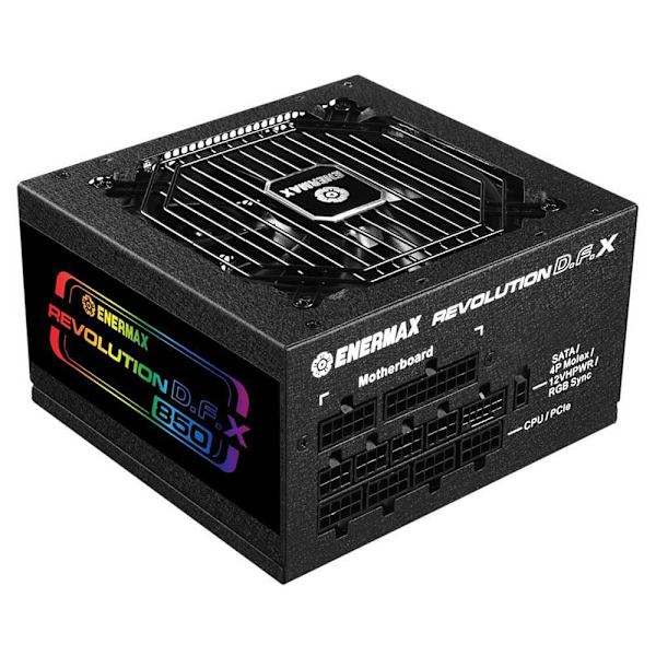 Enermax Modulær Strømforsyning Revolution D.f. X 850w 80+ Gold Sort Sort