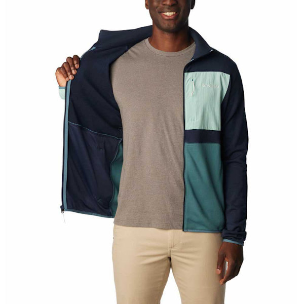 Columbia Hike™ Sweatshirt Med Lynlås Blå 2XL Mand