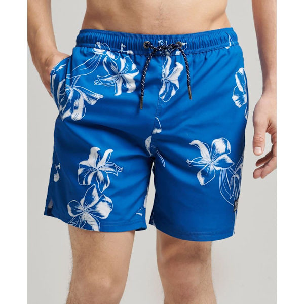 Superdry Badbyxor Vintage Hawaiian Blå 2XL Man
