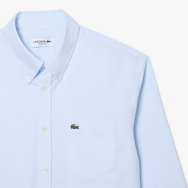 Lacoste Lang ærmet Skjorte Ch1911-00 Blå S Mand