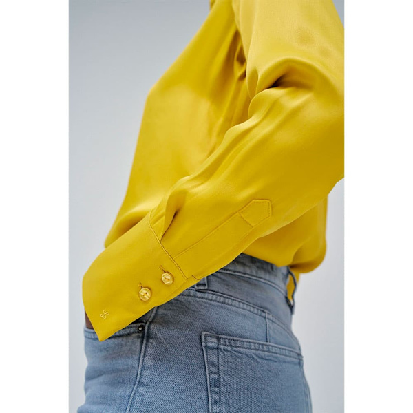 Salsa Jeans 21008834 Pitkähihainen Kauluspaita Keltainen,Sininen XS Nainen