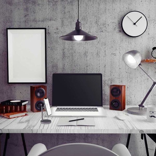 Celly Tuki Ghost Desk Magnetic Desktop Holder Harmaa
