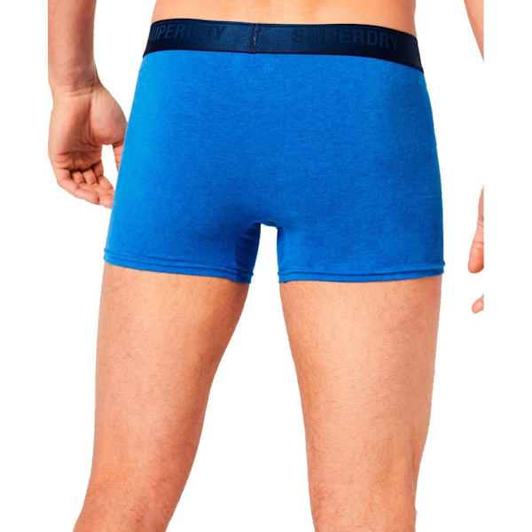 Superdry Multi Boxers 3 Enheter Blå M Man