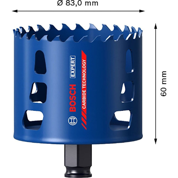 Bosch Professional Sierran Kruunu Expert Tough Material Power Change 83 Mm Kirkas