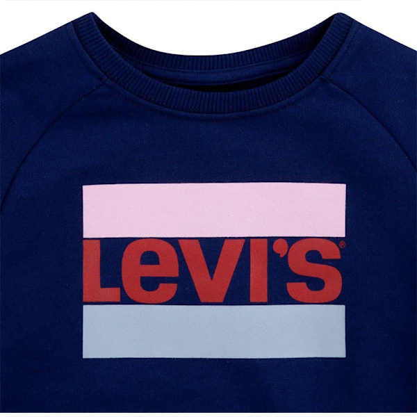 Levi´s ® Kids Batwing Crewneck Tröja Blå 12 Years Flicka