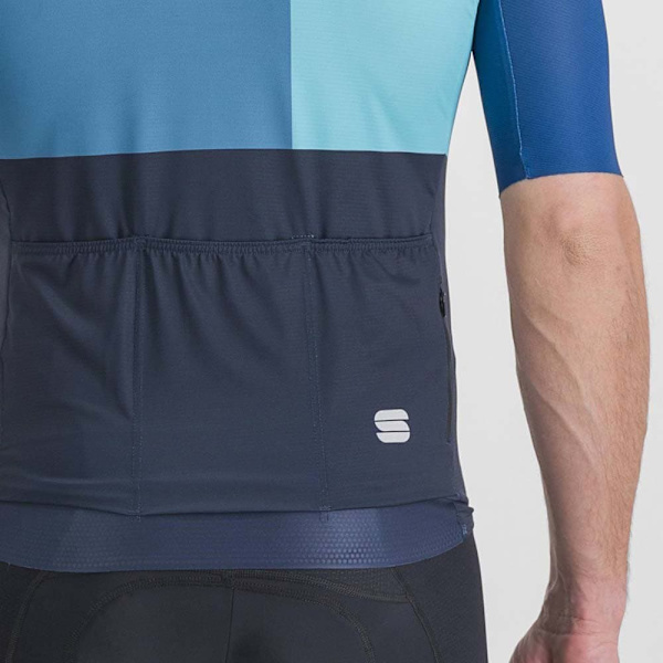 Sportful Kortärmad Tröja Snap Blå L Man