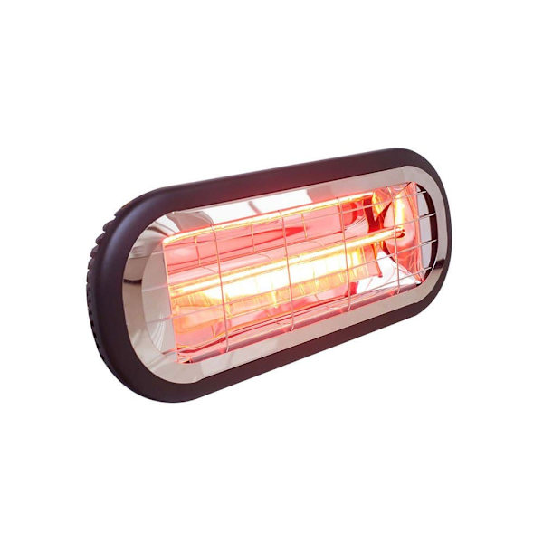 Kekai Vägg Och Parasoll Kolfiber Uteplatsvärmare Slim 2000w Svart