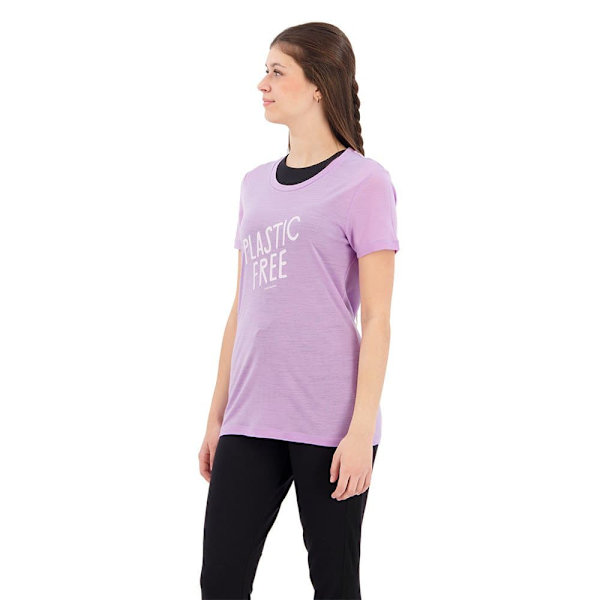 Icebreaker Tech Lite Ii Ib Natural T-shirt Med Korta ärmar Lila XS Kvinna