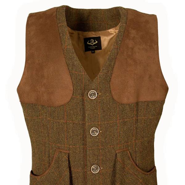 Pasion Morena Skydevest New Tweed Brun 4XL