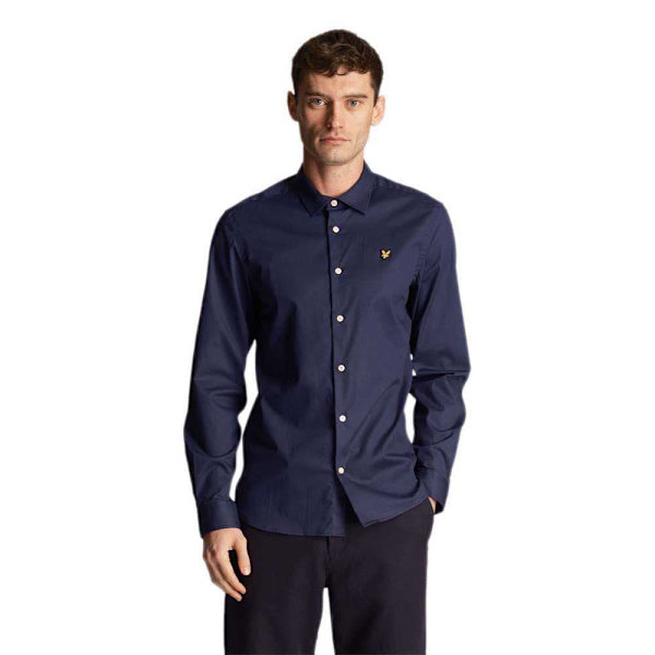 Lyle & Scott Lw1115vog Skjorte Med Lange ærmer Blå M Mand