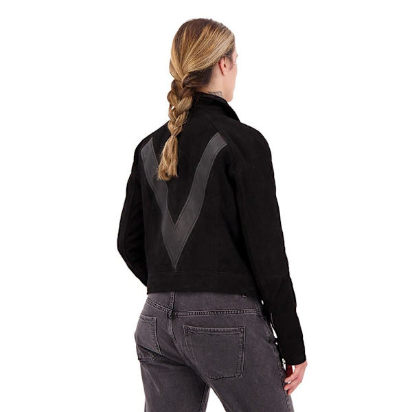 Superdry Jakke Gig Leather Sort L Kvinde