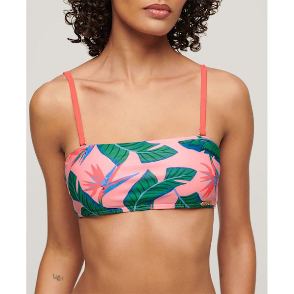 Superdry Tropical Bandeau Bikinitopp Flerfärgad XS Kvinna