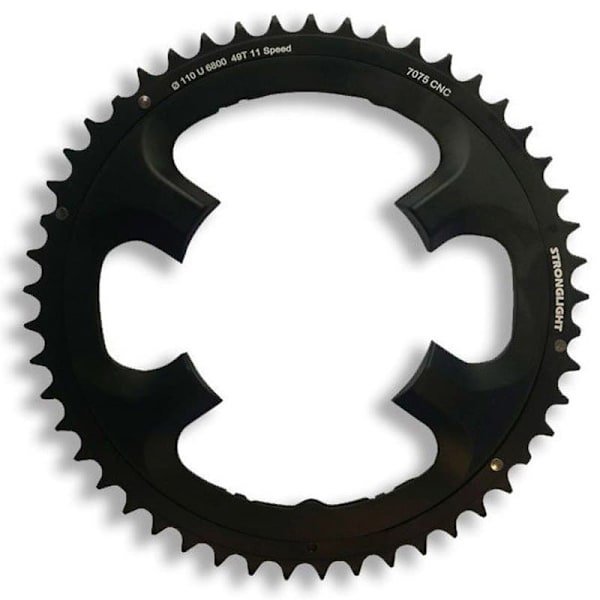 Stronglight Compatible Ultegra Di2 110 Bcd Kædehjul Sort 51t