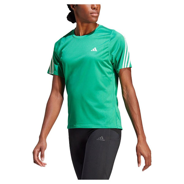 Adidas Kortærmet T-shirt Run Icons 3s Lo Ca Grøn XS Kvinde