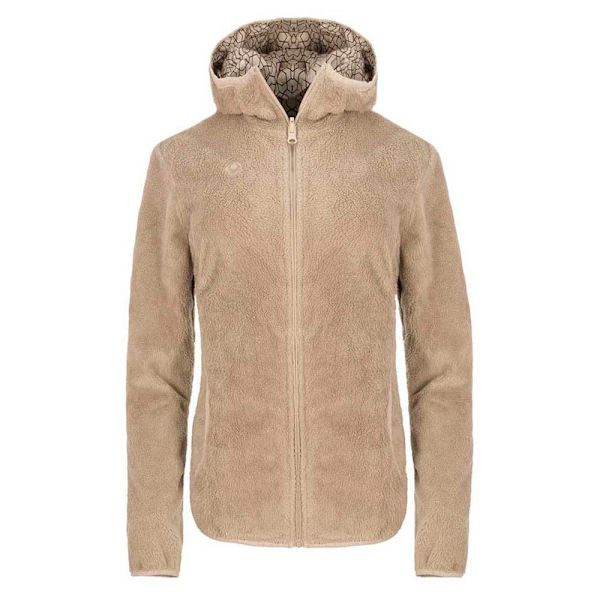 Izas Tucana Fleecejacka Med Huva Beige 2XL Kvinna
