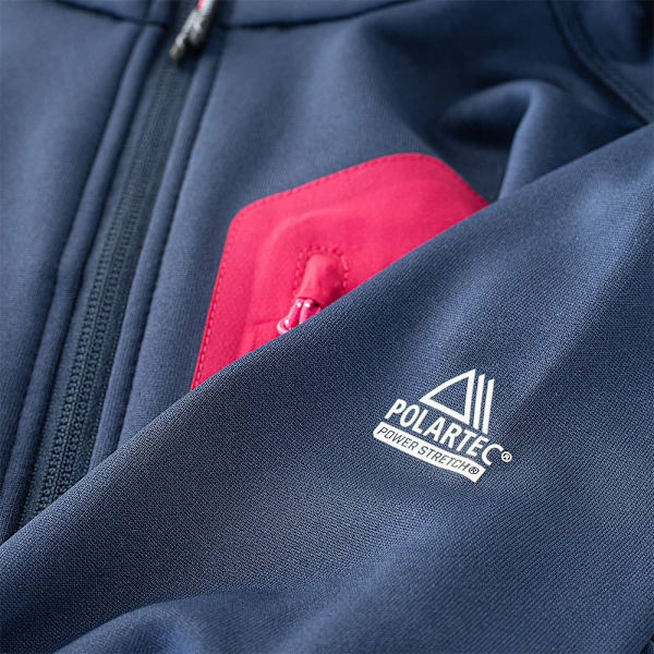 Elbrus Nomi Fleecetec Sweatshirt Med Lynlås Blå L Kvinde