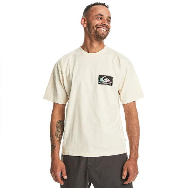 Quiksilver Back Flash T-shirt Med Korte ærmer Beige M Mand