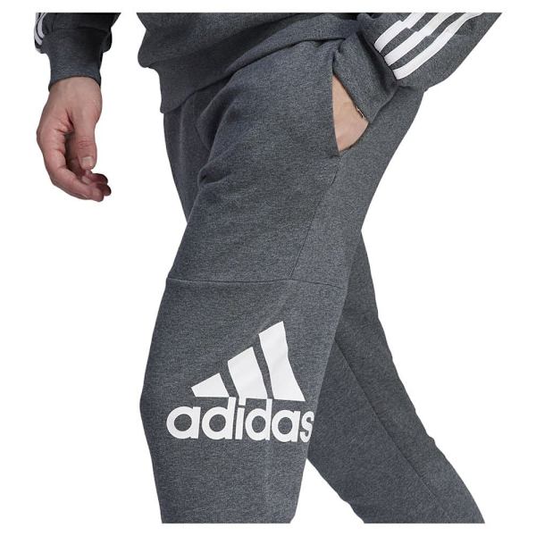 Adidas Byxor Essentials Fleece Tapered Cuff Big Logo Joggers Grå XS / Regular Man