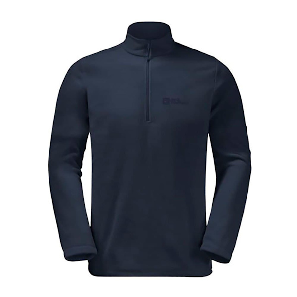 Jack Wolfskin Taunus Fleecejakke Med Halv Lynlås Blå M Mand