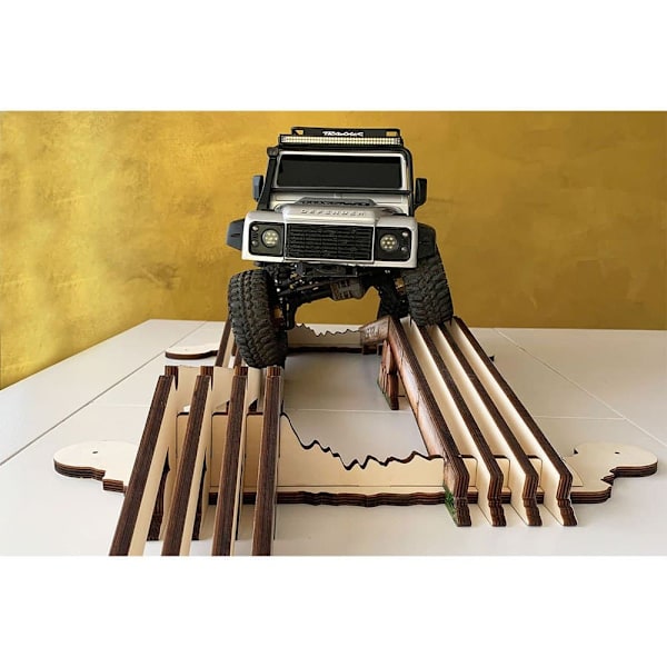Crawler Park Brokrydsende Hindring Rc 1/10 Flerfarvet