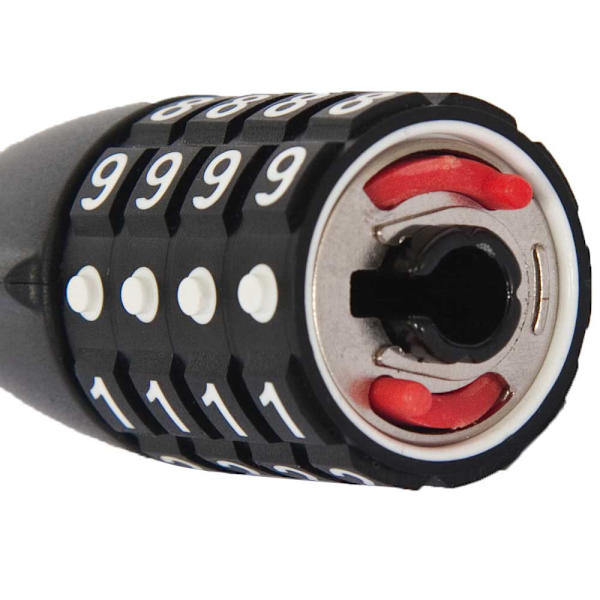 Abus Raydo Pro 1450+texkf Musta 185 cm