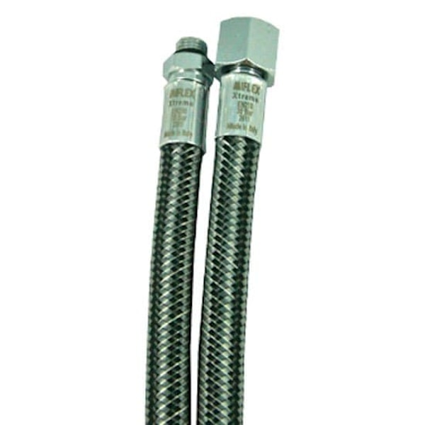 Miflex High-flexible Lp Regulator Hose Unf 3/8 Silver 75 cm