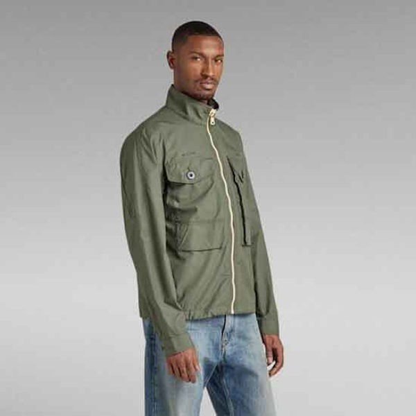G-star Overshirt Long Pocket Track Grøn M Mand