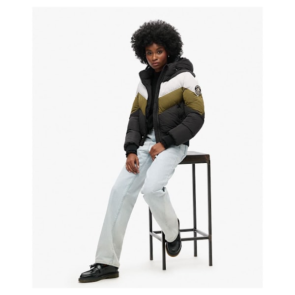 Superdry Everest Retro Bomberjakke Sort XS Kvinde