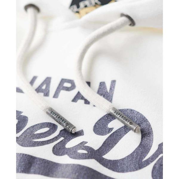 Superdry Metallic Vl Graphic Hættetrøje Beige S Kvinde