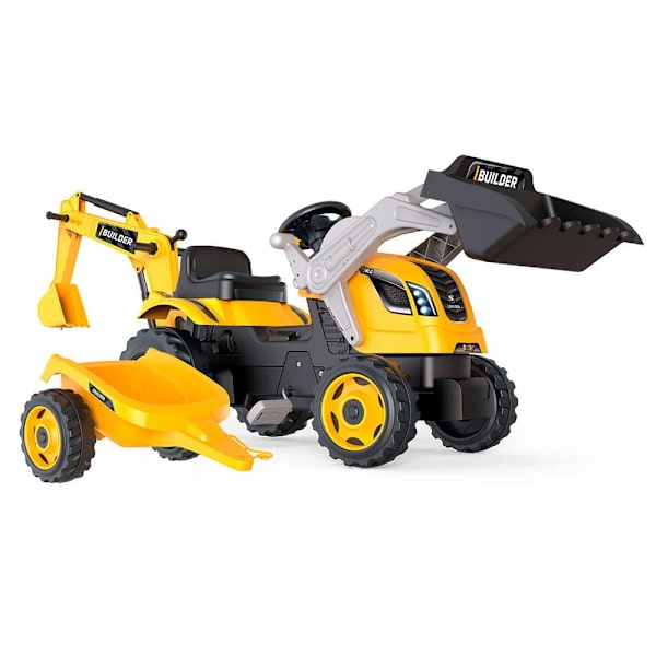 Smoby Traktor Med Teew Builder Max Silver