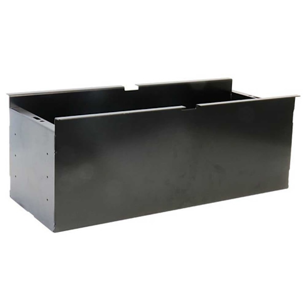 Seanox Leaning Post Aluminium Storage Box Xl Musta