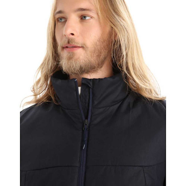 Icebreaker Jakke Merino Loft Brun,Sort XL Mand
